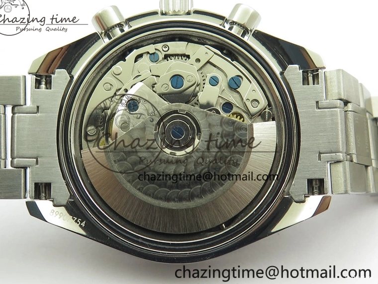 0207 Elegant Speedmaster Racing Master SS HRF 1:1 Best Edition White Dial on SS Bracelet A 7864